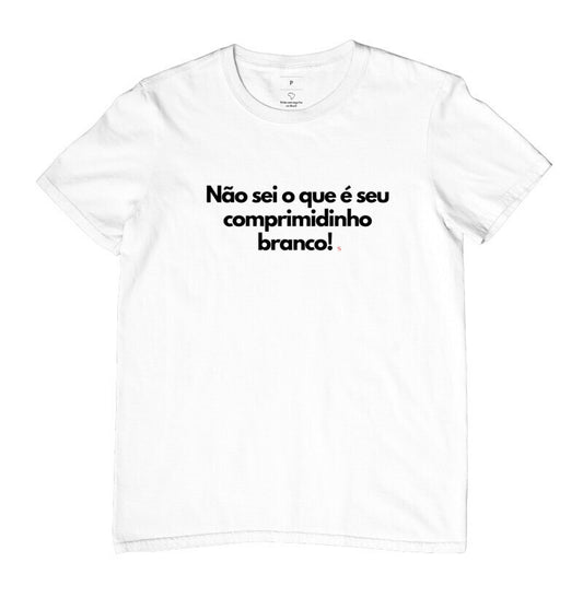 Camiseta Comprimidinho Branco